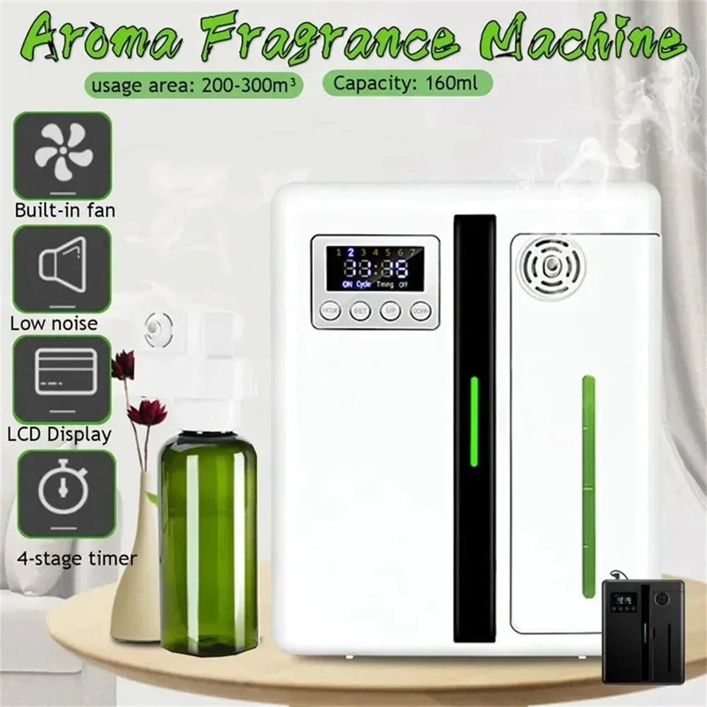 160Ml Scent Machine Diffuser Bluetooth Coverage 300M³ Fragrance Machine Smart Scent Diffuser for Essential Oil Hotel Home Fresh